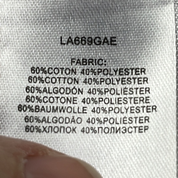 MOLLY BRACKEN Mustard/White Stripe Cottage/Career/City Long Puff SLV Blouse L - Picture 12 of 15